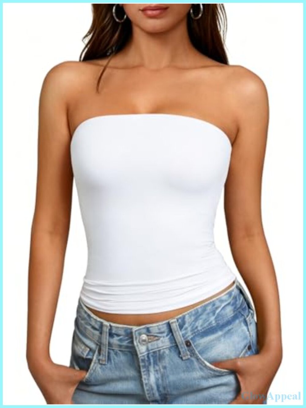 Double Lined Tube Top Strapless Y2K Crop Top Sleeveless Going Out Tank